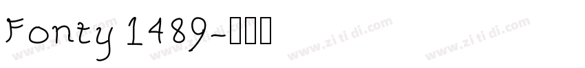 Fonty 1489字体转换